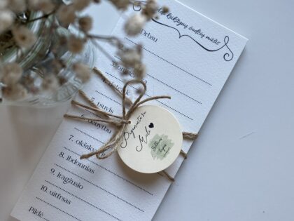 Kortelės Krikštynoms Ado žodžių mūšis