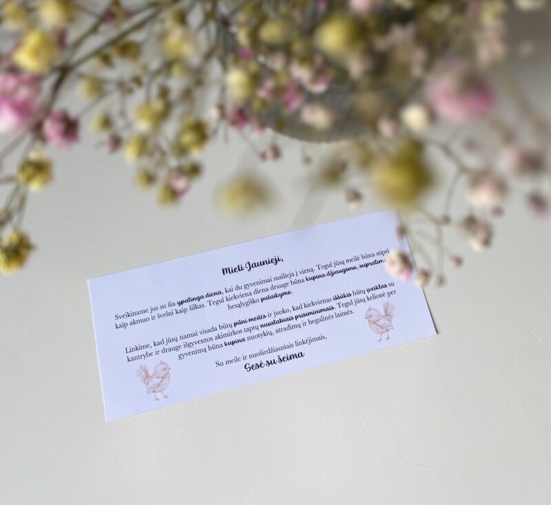 Kortelė Su Sveikinimu Pinigų Vokeliui