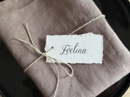 Minimalistinė Stalo Kortelė „Rustic Charm“