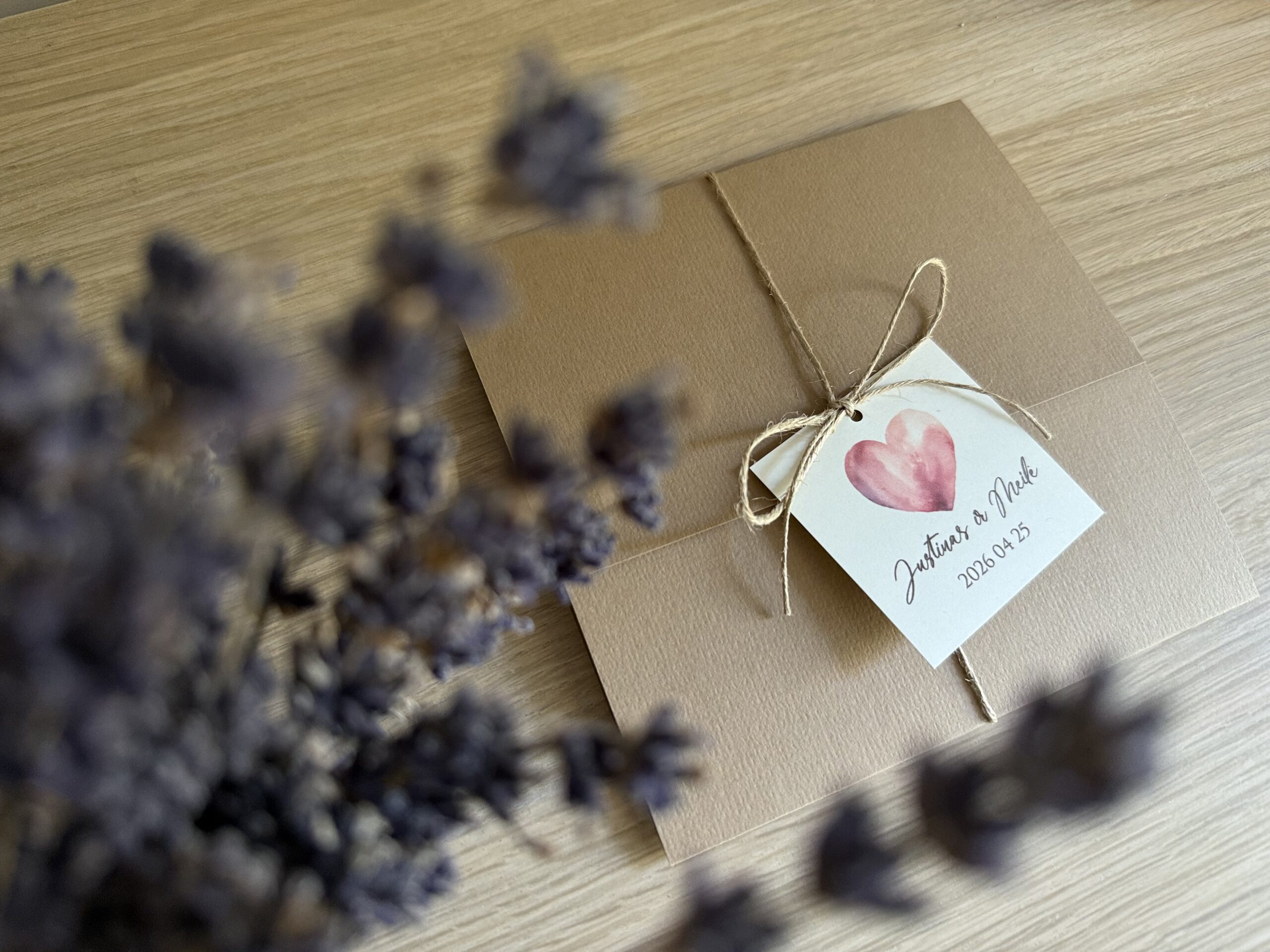 Kvietimai Vestuvėms "Meilės Kupina Širdis" - Image 2