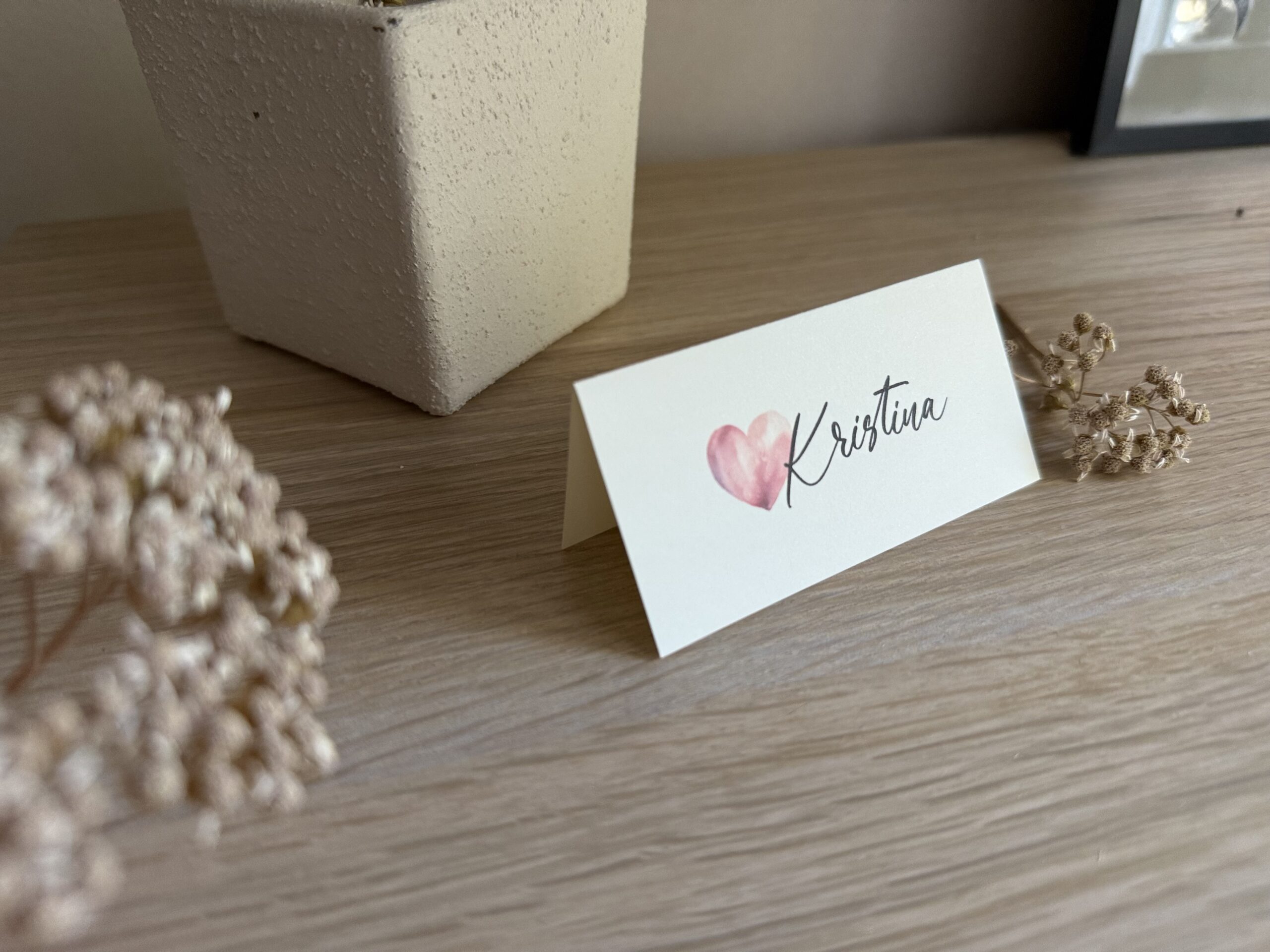 Stalo Kortelė "Pastelinė Širdis" - Image 2