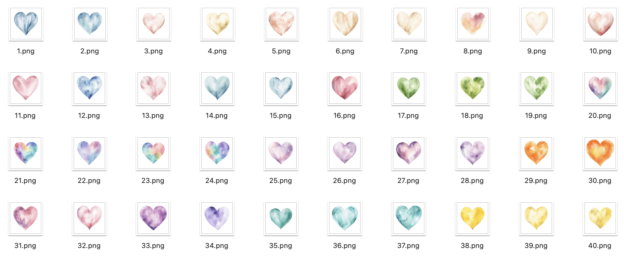 Stalo Kortelė "Pastelinė Širdis" - Image 3