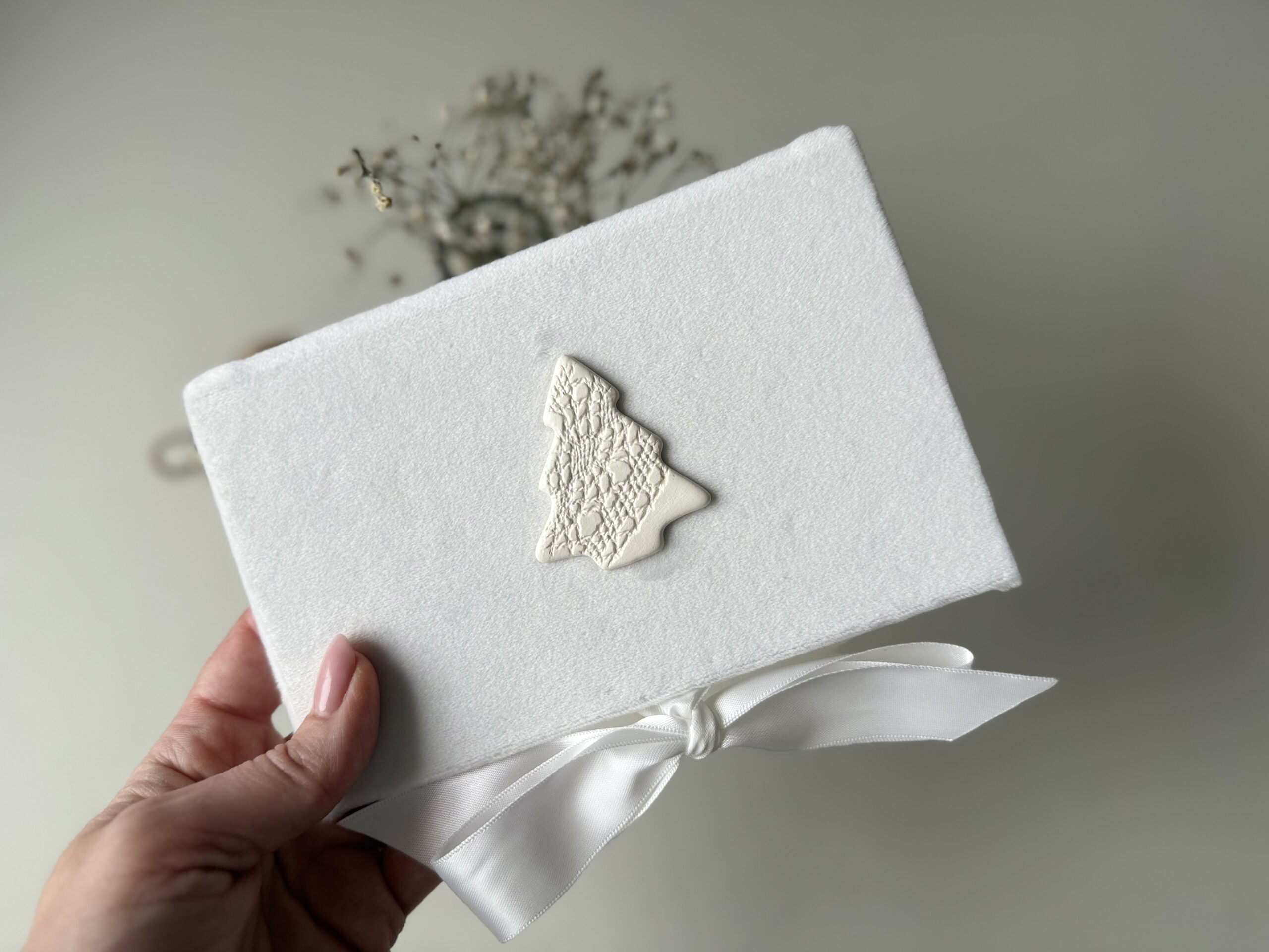 Veliūrinis Vokelis Pinigams "Baltos Kalėdos" - Image 2