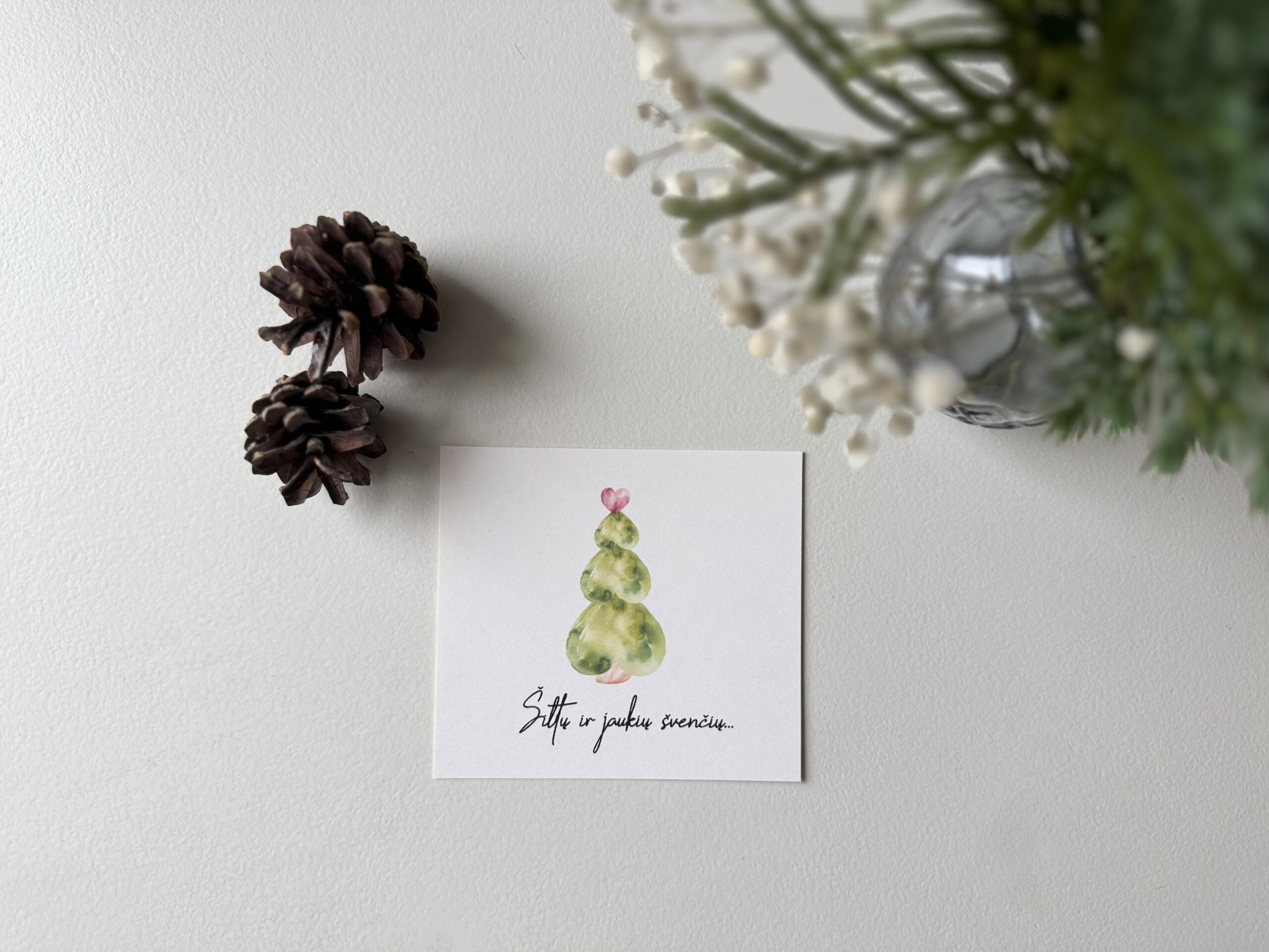 Kortelė / Atvirukas "Žalioji Kalėdų Eglutė" - Image 4