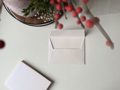 Rankų Darbo Popierinis Vokas "Žinutė"